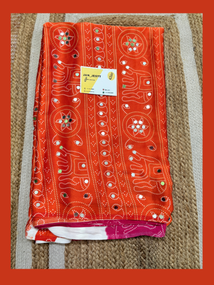 Mirror Jaipuri Modal Saree